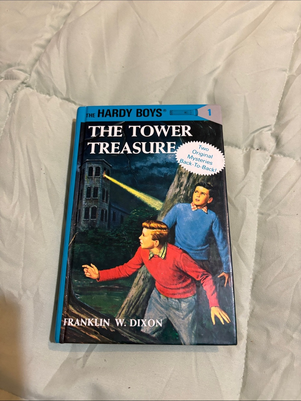 The Tower Treasure & The House on the Cliff Hardy Boys Hardcover - Blue, Red.